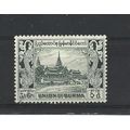 Burma.SG107 3a 6p Royal Palace (Green).Fine Use...