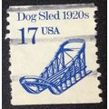 US Stamp #2135 used: 1986 17c Dog Sled [2]