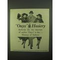 1922 Onyx Hosiery Ad