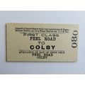 Isle of Man Railway Peel Road-Colby Ticket #55