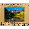 Steamboat Colorado Elevation Laser Engraved Woo...