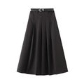 Mid-length high-waisted skirt women for casual ...