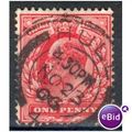 GB stamps 1902-10 KEV11 - 1d SG219 Hull 1