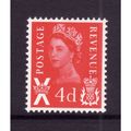 GREAT BRITAIN SCOTLAND 1969 SG S10 4d VERMILION...