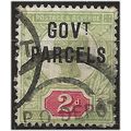 1891 O70 2d Grey-Green & Carmine Government Par...