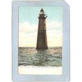 MA Boston Harbor Lighthouse Postcard Minot's Le...