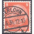 Germany 1934 - 8pf orange red - President Von H...
