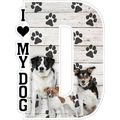 I Love My Dog Fridge Magnet