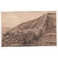 Roman Wall Crag Lough near Gilsland Postcard Cu...