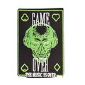 Game Over Iron/Sew On Patch Embroidered Skull B...