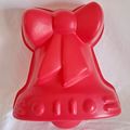Christmas BELL BOW JELLO MOLD Jell-o Chocolate ...