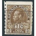 Canada 1916 SG241 2c + 1c Brown IMPERF x Perf 8...