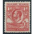 Falkland Islands 1929 SG117 1d Scarlet Mounted ...