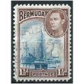 Bermuda 1938 SG111 1 1/2d Deep Blue & Purple-Br...