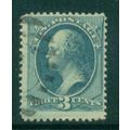 Used 184 3c George Washington Barely Clears M00520