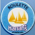 Harrahs. Roulette Casino Chip. Atlantic City, N...