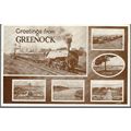 Greenock, Inverclyde - multiview: steam train, ...