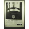 1963 Mallory Mercury Batteries Ad - New Power