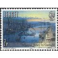 JERSEY, SHIP, Jersey Harbour by Gaslight, blue ...