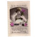 ALL BEST BIRTHDAY WISHES .used vintage postcard...