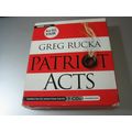 Patriot Acts by Greg Rucka (2010, CD, Unabridged)