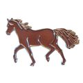 Brown Horse Pony Equestrian Horse Riding Metal ...