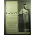 1957 Rolls-Royce Silver Cloud Ad - The best car in the world