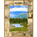 Alaska Quad Laser Engraved Wood Picture Frame P...