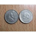 1970f 50 Pfennig Germany Coin