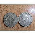 Spain 1974 Franco 1957-1974* 5 Peseta Coin