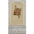 vintage greetings postcard - A Happy Birthday