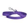 Comfort Microfiber Flat Dog Leash Purple 3/4" 4ft