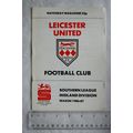 1987 programme Leicester United v. Stourbridge