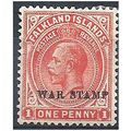 Falkland Islands 1918 SG71 1d Vermillion Mounte...