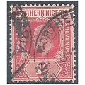 Northern Nigeria 1910 SG29 1d Carmine Good/Fine...