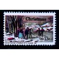 USA 1976 SG 1678 13c WINTER PASTIME CHRISTMAS F...