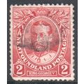 Newfoundland 1911 - SG118 - 2c red - King Georg...