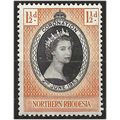 Northern Rhodesia 1953 SG60 1 1/2d Black & Yell...