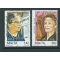 malta stamps mnh set sg1016 sg 1017