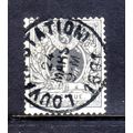 BELGIUM 1884 SG68 1c GREY FINE USED #7