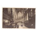 YORK MINSTER, CHOIR LOOKING East. unused vintag...