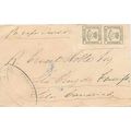 Spain #174 Pair 1872 Gadiz to Lelon Canarias, S...