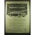 1957 Humber Hawk Ad - Drive the impressive Humber Hawk