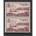 SOUTH AFRICA 1949 CENT ARRIVAL BRITISH 1 1/2d C...