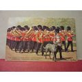 IRISH GUARDS IN THE PARK, London unused postcar...