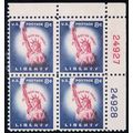 1041, Mint NH 8¢ BIG Red Color Shift Error Plat...