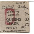 B.T.C. Edmondson Ticket - Wembley Central to Qu...