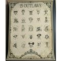 DAVE MATTHEWS 25 OUTLAWS CHARACTER DRAWINGS POK...