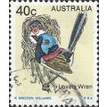 AUSTRALIA, BIRD, Lovely Wren, yellow 1979, 40c