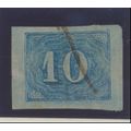 Brazil Stamp Scott #37, Used, Pen Cancel